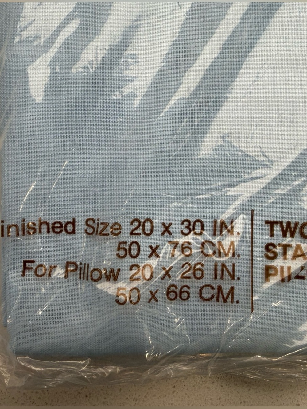 Vintage Room Concepts Blue Standard Pillowcases New Old Stock 1970s - Picture 7 of 7